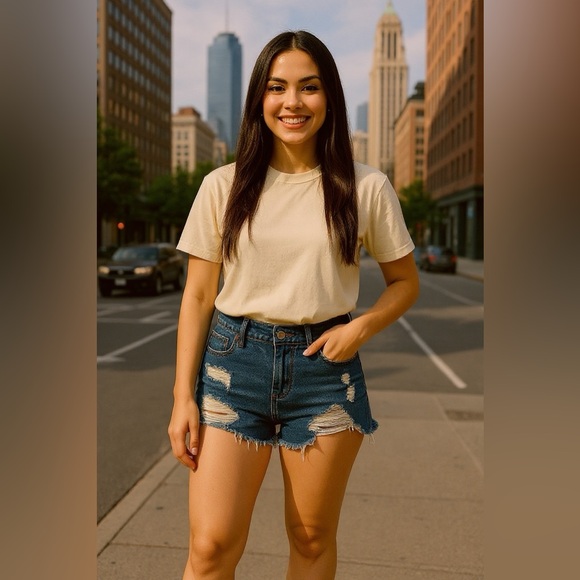 No Boundaries Pants - Distressed Denim Shorts Stylish and Fun!